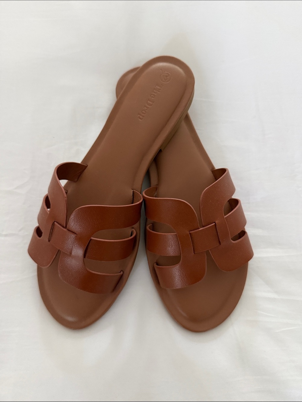 The Drop Brown Women's Slide Sandals